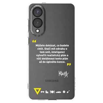Picasee silikónový prehľadný obal pre Samsung Galaxy S25 Edge 5G - Kazma - MŮŽETE DOKÁZAT, CO BUDETE CHTÍT
