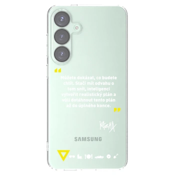 Picasee silikónový prehľadný obal pre Samsung Galaxy S25+ 5G - Kazma - MŮŽETE DOKÁZAT, CO BUDETE CHTÍT