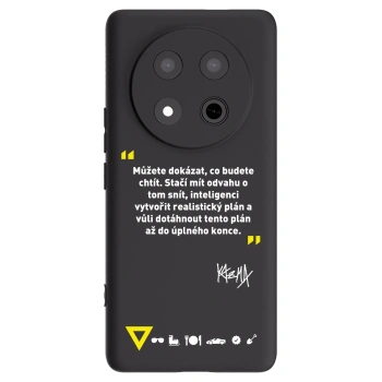 Picasee silikónový čierny obal pre Honor Magic7 Lite 5G - Kazma - MŮŽETE DOKÁZAT, CO BUDETE CHTÍT