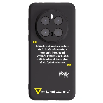 Picasee silikónový čierny obal pre Honor Magic7 Pro 5G - Kazma - MŮŽETE DOKÁZAT, CO BUDETE CHTÍT