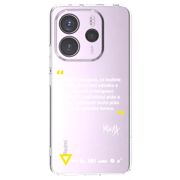 Picasee silikónový prehľadný obal pre Xiaomi Redmi Note 14 4G - Kazma - MŮŽETE DOKÁZAT, CO BUDETE CHTÍT