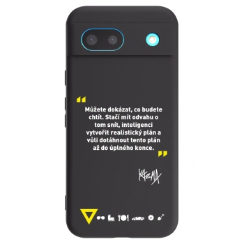 Picasee silikónový čierny obal pre Google Pixel 8a - Kazma - MŮŽETE DOKÁZAT, CO BUDETE CHTÍT