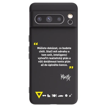 Picasee silikónový čierny obal pre Google Pixel 8 Pro - Kazma - MŮŽETE DOKÁZAT, CO BUDETE CHTÍT