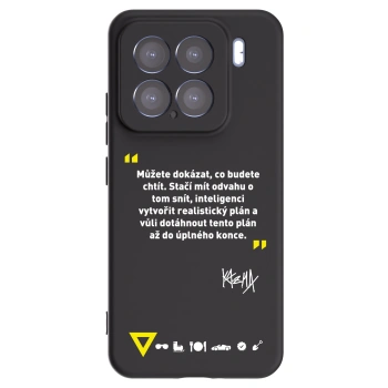 Picasee silikónový čierny obal pre Xiaomi 15 - Kazma - MŮŽETE DOKÁZAT, CO BUDETE CHTÍT