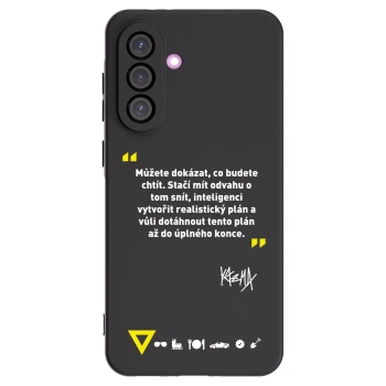 Picasee silikónový čierny obal pre Samsung Galaxy A56 5G A566B - Kazma - MŮŽETE DOKÁZAT, CO BUDETE CHTÍT