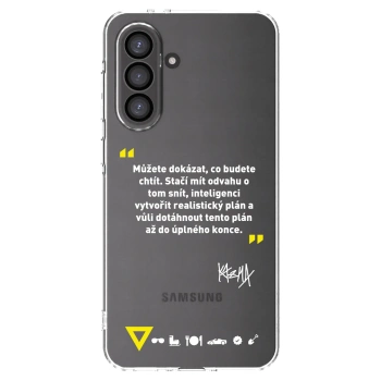 Picasee silikónový prehľadný obal pre Samsung Galaxy A56 5G A566B - Kazma - MŮŽETE DOKÁZAT, CO BUDETE CHTÍT