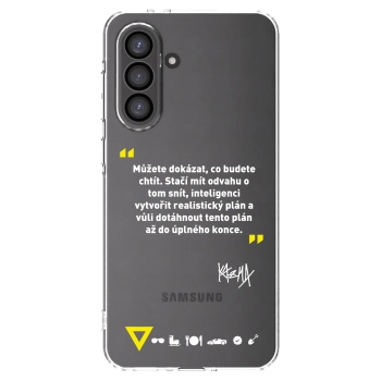 Picasee silikónový prehľadný obal pre Samsung Galaxy A36 5G - Kazma - MŮŽETE DOKÁZAT, CO BUDETE CHTÍT