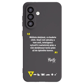 Picasee silikónový čierny obal pre Samsung Galaxy A26 5G A266B - Kazma - MŮŽETE DOKÁZAT, CO BUDETE CHTÍT