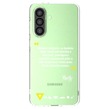 Picasee silikónový prehľadný obal pre Samsung Galaxy A26 5G A266B - Kazma - MŮŽETE DOKÁZAT, CO BUDETE CHTÍT