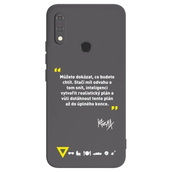 Picasee silikónový čierny obal pre Xiaomi Redmi Note 7 - Kazma - MŮŽETE DOKÁZAT, CO BUDETE CHTÍT