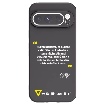 Picasee silikónový čierny obal pre Google Pixel 9 Pro - Kazma - MŮŽETE DOKÁZAT, CO BUDETE CHTÍT
