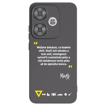 Picasee silikónový čierny obal pre Xiaomi Poco F6 - Kazma - MŮŽETE DOKÁZAT, CO BUDETE CHTÍT