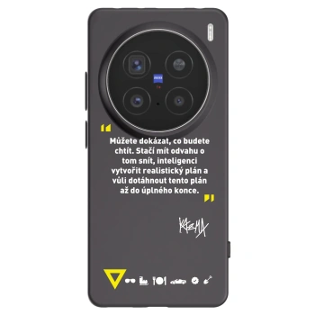 Picasee silikónový čierny obal pre Vivo X200 Pro - Kazma - MŮŽETE DOKÁZAT, CO BUDETE CHTÍT