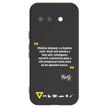 Picasee silikónový čierny obal pre Google Pixel 9a - Kazma - MŮŽETE DOKÁZAT, CO BUDETE CHTÍT
