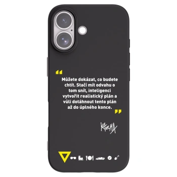 Picasee silikónový čierny obal pre Apple iPhone 17 - Kazma - MŮŽETE DOKÁZAT, CO BUDETE CHTÍT