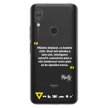 Picasee silikónový prehľadný obal pre Xiaomi Redmi 7 - Kazma - MŮŽETE DOKÁZAT, CO BUDETE CHTÍT