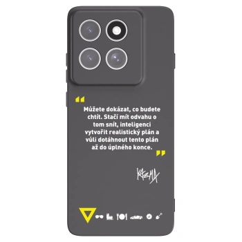 Picasee silikónový čierny obal pre Motorola Edge 60 Pro - Kazma - MŮŽETE DOKÁZAT, CO BUDETE CHTÍT