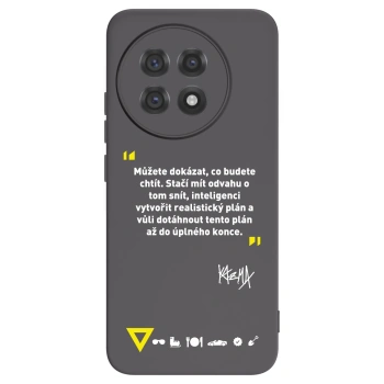 Picasee silikónový čierny obal pre OnePlus 13R 5G - Kazma - MŮŽETE DOKÁZAT, CO BUDETE CHTÍT