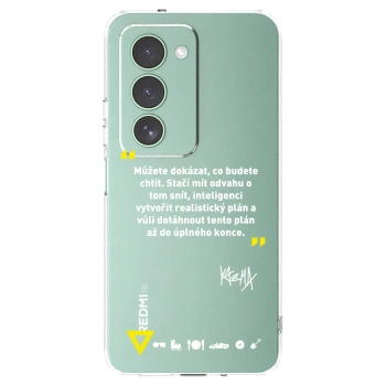 Picasee silikónový prehľadný obal pre Xiaomi Redmi 15 5G - Kazma - MŮŽETE DOKÁZAT, CO BUDETE CHTÍT