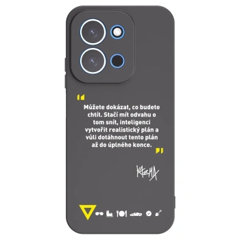 Picasee silikónový čierny obal pre Xiaomi Redmi 15C 4G - Kazma - MŮŽETE DOKÁZAT, CO BUDETE CHTÍT