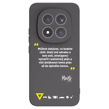 Picasee silikónový čierny obal pre Xiaomi Redmi Note 15 Pro+ - Kazma - MŮŽETE DOKÁZAT, CO BUDETE CHTÍT