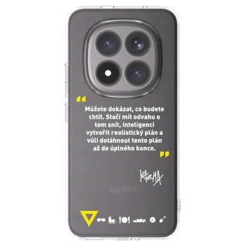 Picasee silikónový prehľadný obal pre Xiaomi Redmi Note 15 Pro+ - Kazma - MŮŽETE DOKÁZAT, CO BUDETE CHTÍT
