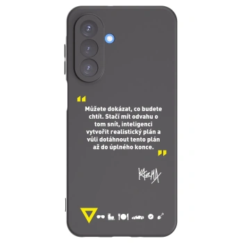 Picasee silikónový čierny obal pre Samsung Galaxy A17 5G - Kazma - MŮŽETE DOKÁZAT, CO BUDETE CHTÍT