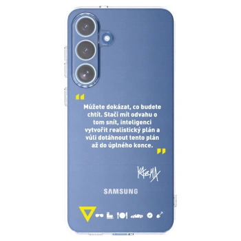 Picasee silikónový prehľadný obal pre Samsung Galaxy S25 FE 5G - Kazma - MŮŽETE DOKÁZAT, CO BUDETE CHTÍT