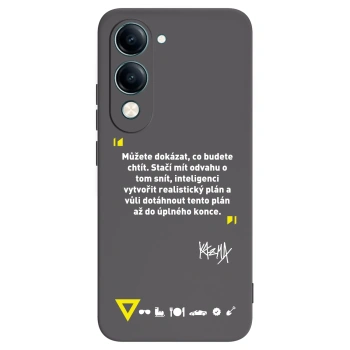 Picasee silikónový čierny obal pre Vivo Y29s 5G - Kazma - MŮŽETE DOKÁZAT, CO BUDETE CHTÍT
