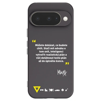 Picasee silikónový čierny obal pre Google Pixel 10 - Kazma - MŮŽETE DOKÁZAT, CO BUDETE CHTÍT