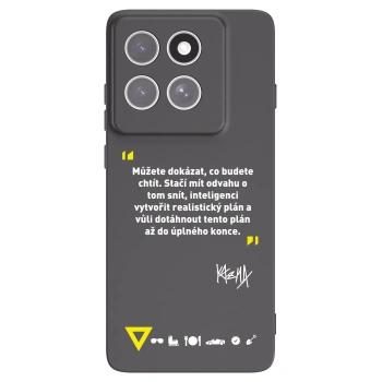 Picasee silikónový čierny obal pre Motorola Edge 60 Fusion - Kazma - MŮŽETE DOKÁZAT, CO BUDETE CHTÍT