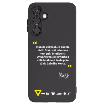 Picasee silikónový čierny obal pre Samsung Galaxy A16 4G - Kazma - MŮŽETE DOKÁZAT, CO BUDETE CHTÍT