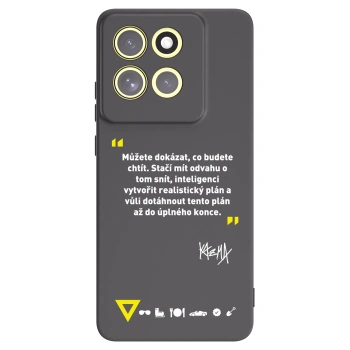 Picasee silikónový čierny obal pre Motorola Moto G86 Power 5G - Kazma - MŮŽETE DOKÁZAT, CO BUDETE CHTÍT