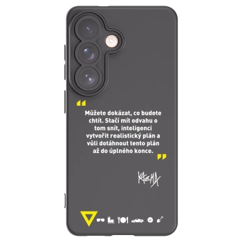 Picasee silikónový čierny obal pre Samsung Galaxy S26 - Kazma - MŮŽETE DOKÁZAT, CO BUDETE CHTÍT