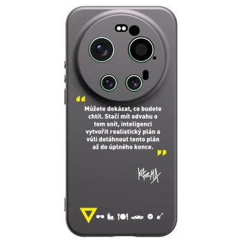 Picasee silikónový čierny obal pre Xiaomi 17 Ultra - Kazma - MŮŽETE DOKÁZAT, CO BUDETE CHTÍT