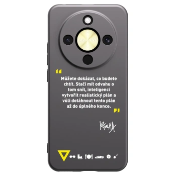 Picasee silikónový čierny obal pre Honor Magic8 Lite 5G - Kazma - MŮŽETE DOKÁZAT, CO BUDETE CHTÍT
