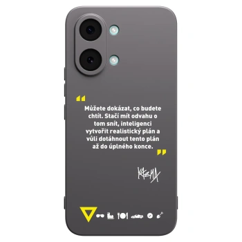 Picasee silikónový čierny obal pre Xiaomi Poco X8 Pro Max - Kazma - MŮŽETE DOKÁZAT, CO BUDETE CHTÍT