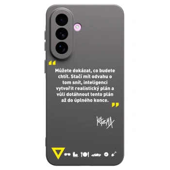 Picasee silikónový čierny obal pre Samsung Galaxy A57 5G - Kazma - MŮŽETE DOKÁZAT, CO BUDETE CHTÍT