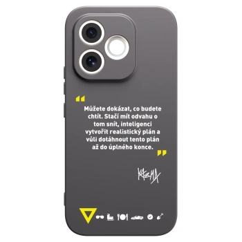 Picasee silikónový čierny obal pre Honor 600 Lite - Kazma - MŮŽETE DOKÁZAT, CO BUDETE CHTÍT