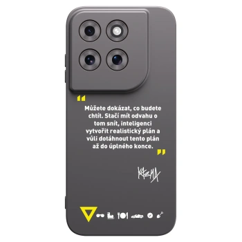 Picasee silikónový čierny obal pre Motorola Moto G77 - Kazma - MŮŽETE DOKÁZAT, CO BUDETE CHTÍT
