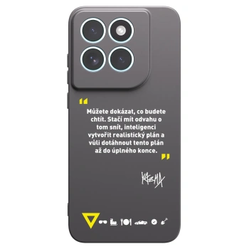 Picasee silikónový čierny obal pre Motorola Edge 70 Fusion - Kazma - MŮŽETE DOKÁZAT, CO BUDETE CHTÍT