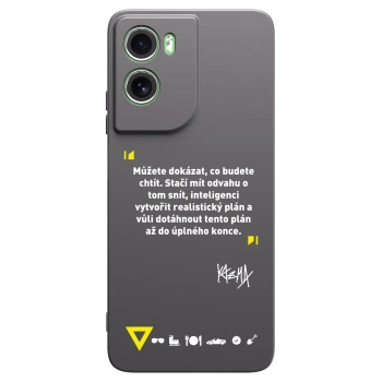 Picasee silikónový čierny obal pre Motorola Moto G06 - Kazma - MŮŽETE DOKÁZAT, CO BUDETE CHTÍT