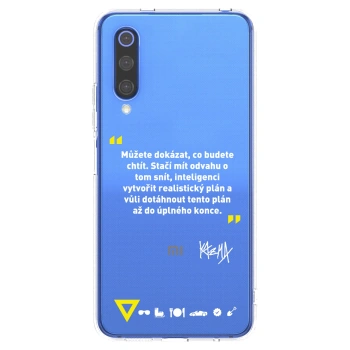 Picasee silikónový prehľadný obal pre Xiaomi Mi 9 SE - Kazma - MŮŽETE DOKÁZAT, CO BUDETE CHTÍT