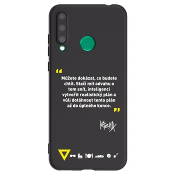 Picasee silikónový čierny obal pre Honor 20 Lite - Kazma - MŮŽETE DOKÁZAT, CO BUDETE CHTÍT
