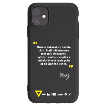 Picasee silikónový čierny obal pre Apple iPhone 11 - Kazma - MŮŽETE DOKÁZAT, CO BUDETE CHTÍT