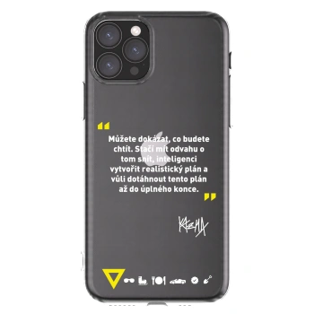 Picasee silikónový prehľadný obal pre Apple iPhone 11 Pro - Kazma - MŮŽETE DOKÁZAT, CO BUDETE CHTÍT