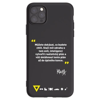 Picasee silikónový čierny obal pre Apple iPhone 11 Pro Max - Kazma - MŮŽETE DOKÁZAT, CO BUDETE CHTÍT