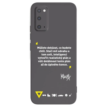 Picasee silikónový čierny obal pre Samsung Galaxy S20 G980F - Kazma - MŮŽETE DOKÁZAT, CO BUDETE CHTÍT