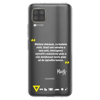 Picasee silikónový prehľadný obal pre Huawei P40 Lite - Kazma - MŮŽETE DOKÁZAT, CO BUDETE CHTÍT