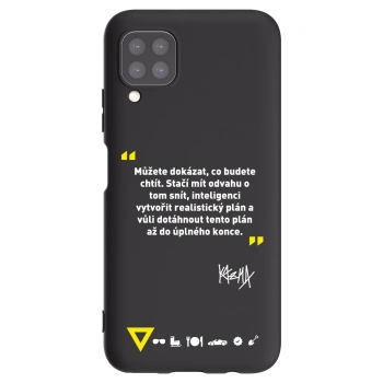 Picasee silikónový čierny obal pre Huawei P40 Lite - Kazma - MŮŽETE DOKÁZAT, CO BUDETE CHTÍT